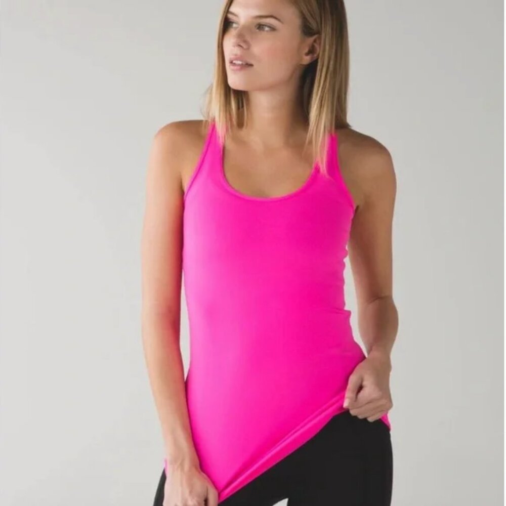 Lululemon Cool Racerback Raspberry Glo Light